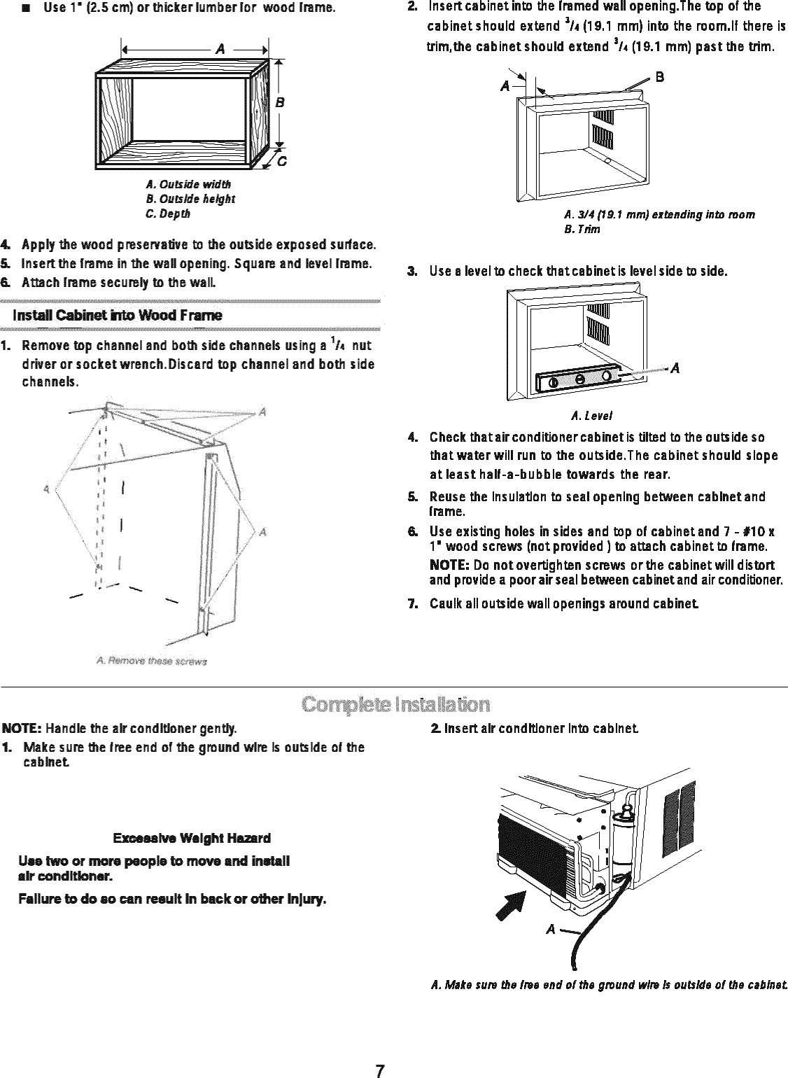 Page 7 of 8 - Crosley CAHE8ER14 User Manual  AIR CONDITIONER - Manuals And Guides L0808382