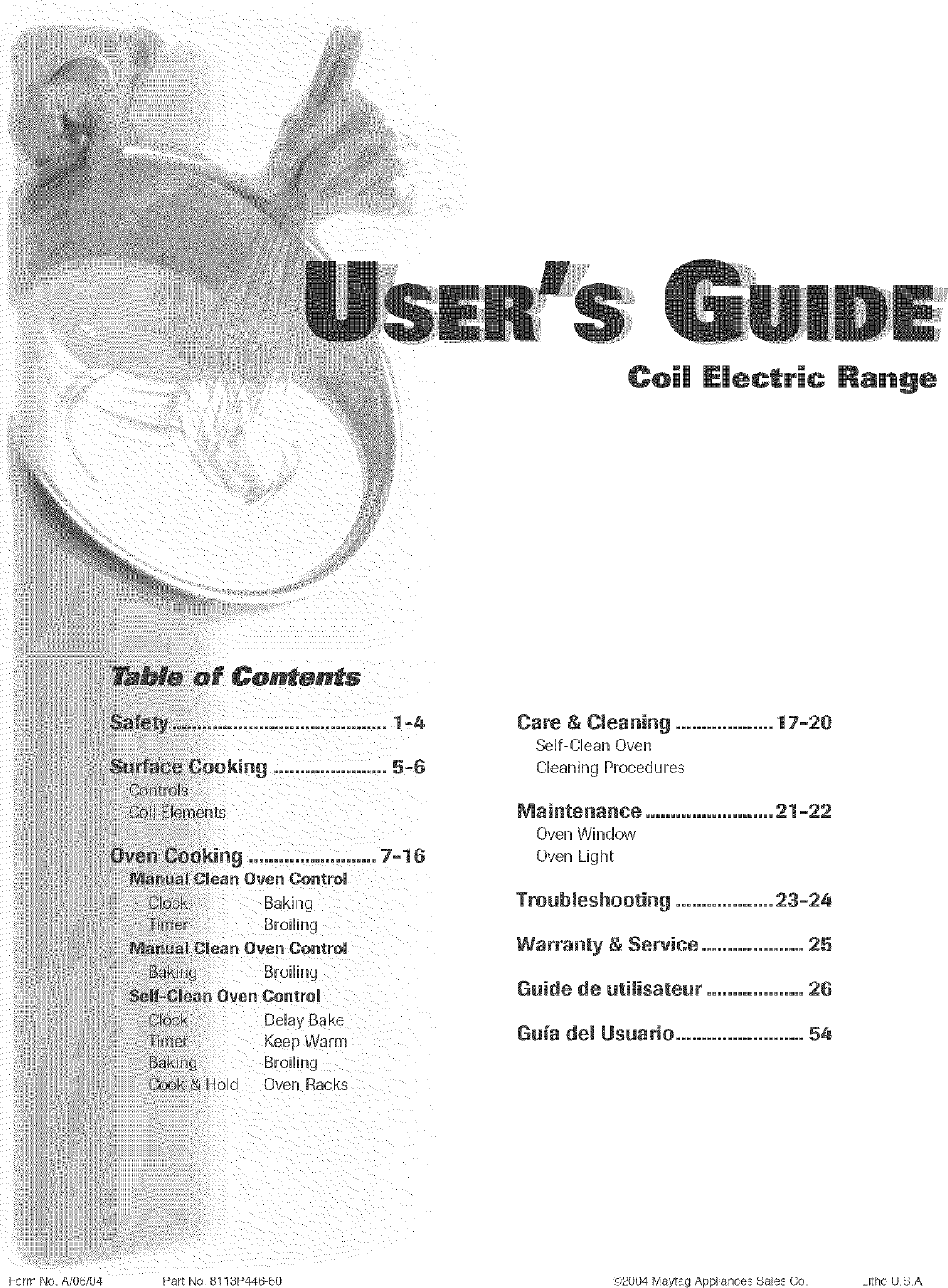 Crosley CE35400AAQ User Manual COOKING Manuals And Guides L0520145