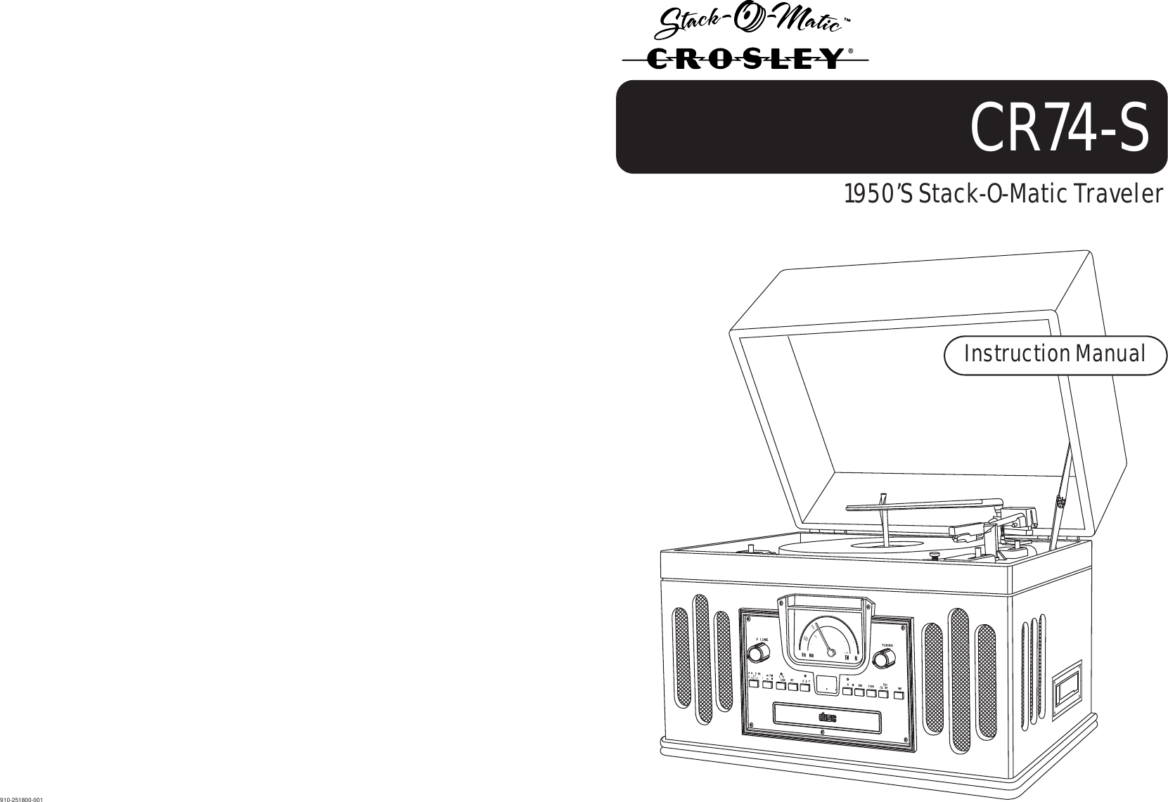 Page 1 of 7 - Crosley Crosley-Cr74-S-Users-Manual-  Crosley-cr74-s-users-manual