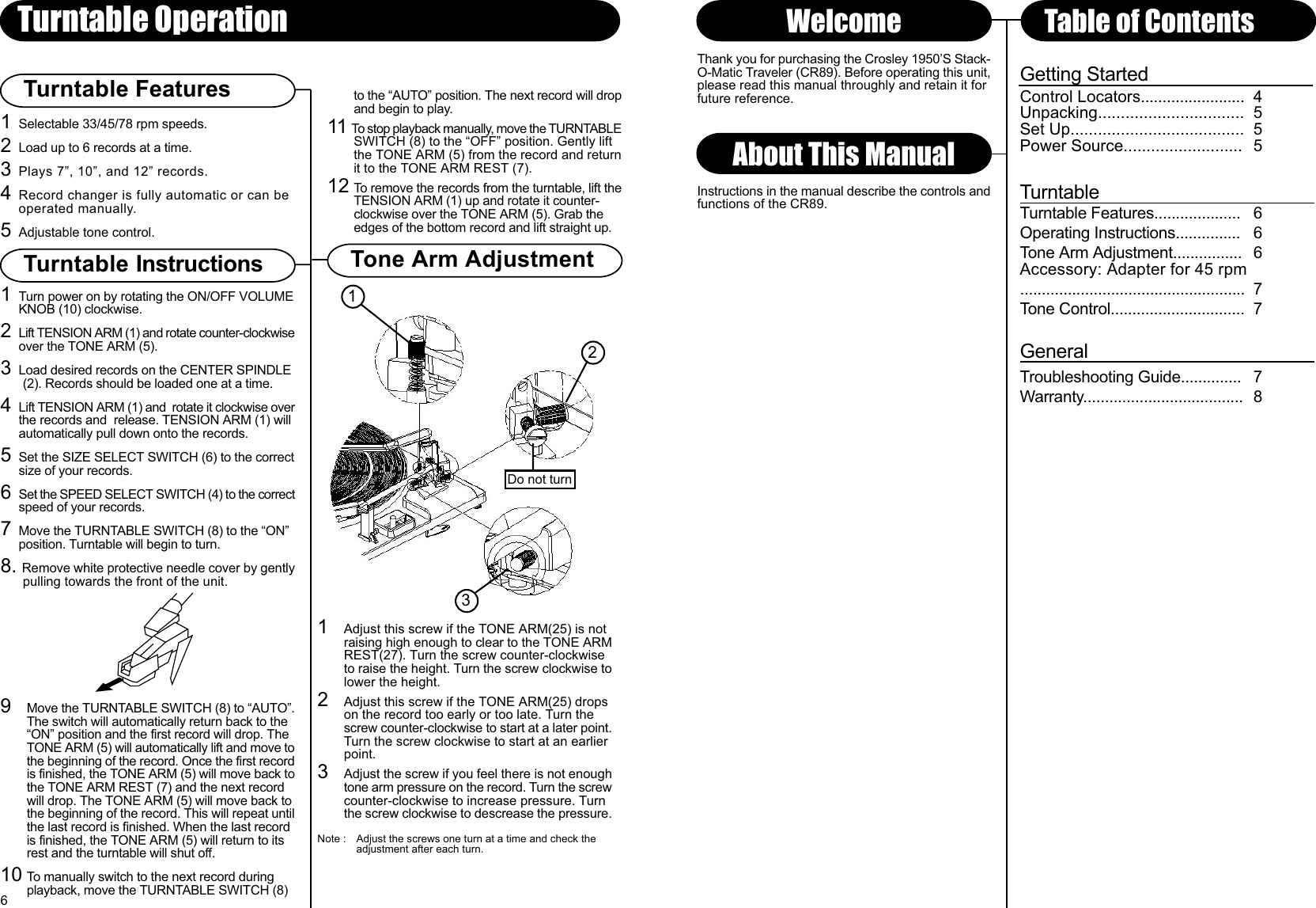 Page 4 of 5 - Crosley Crosley-Stack-O-Matic-Cr89-Users-Manual- 910-242700-0100-100.FH10  Crosley-stack-o-matic-cr89-users-manual