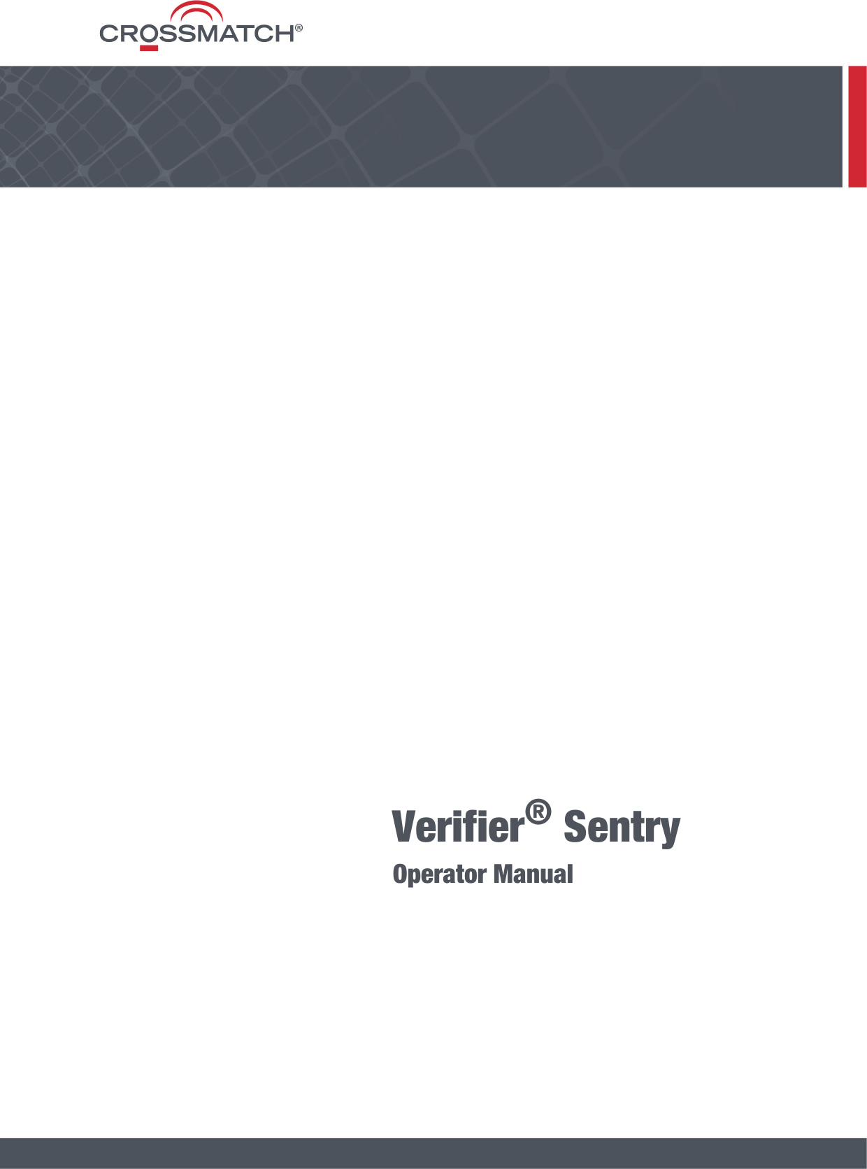   Verifier® SentryOperator Manual