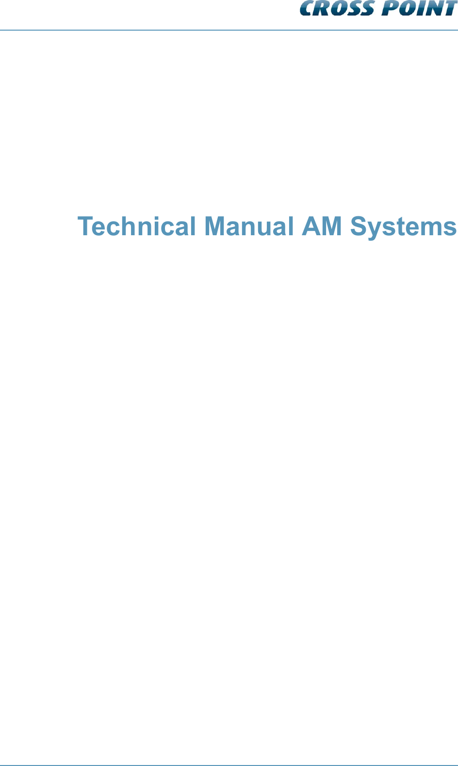       Technical Manual AM Systems   