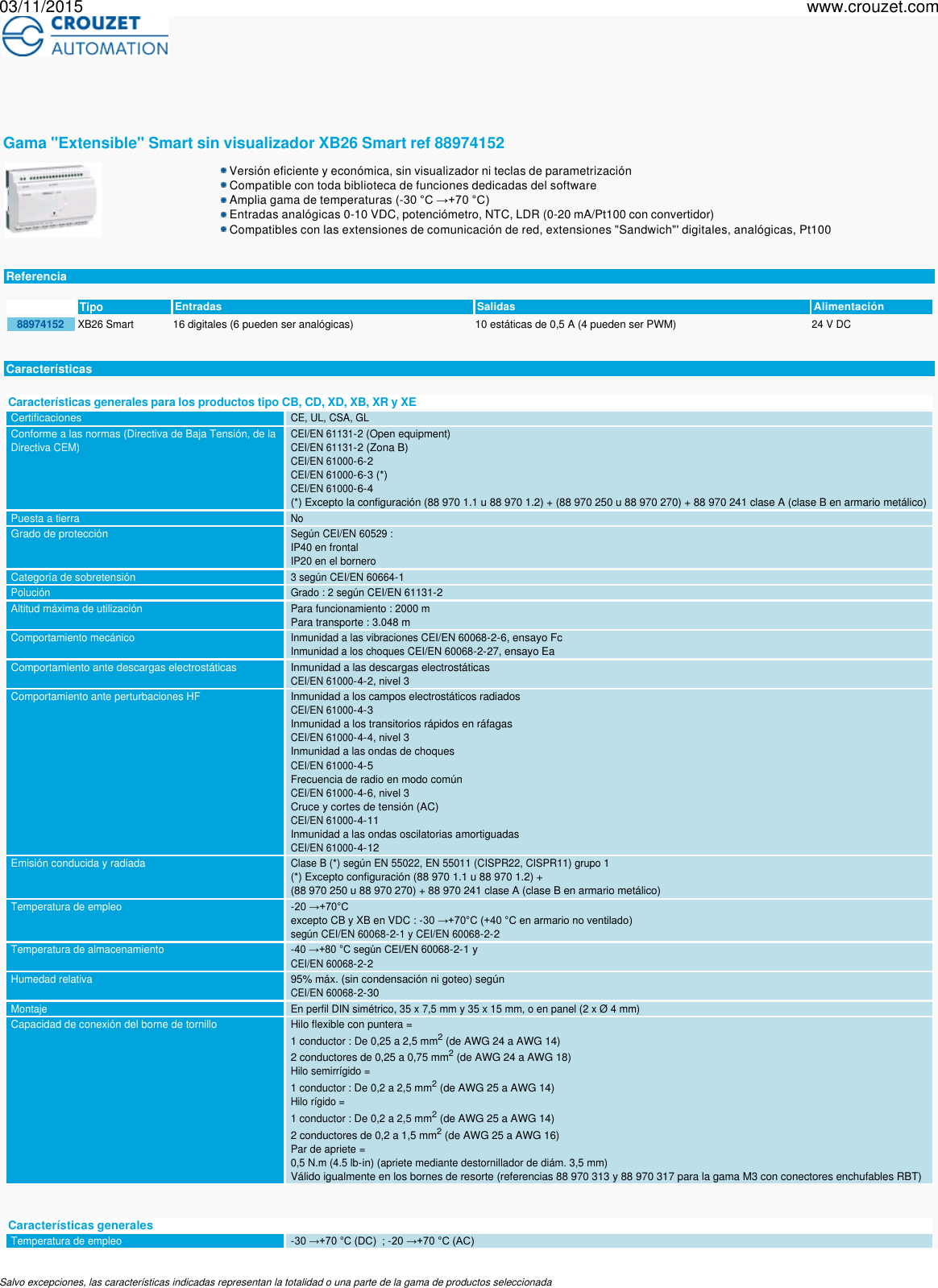 Page 1 of 5 - Controlador-logico-millenium-3-millenium-3-smart-gama-extensible-smart-sin-visualizador-xb26-smart-ref-88974152