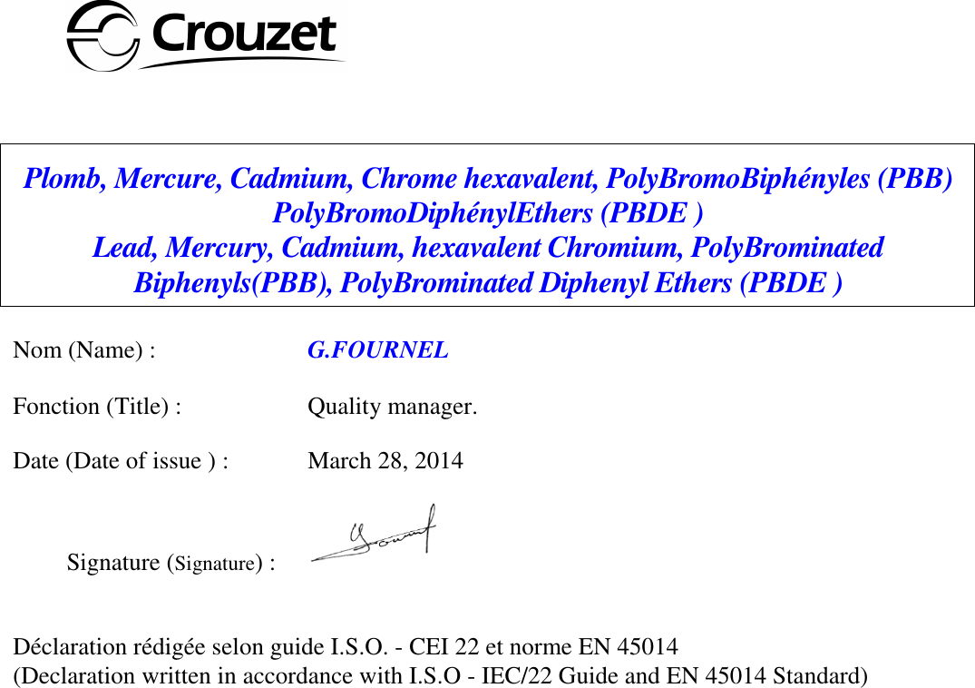 Page 2 of 2 - _products Eberle_RoHS2V1  Declaration Conformity Products Eberle Ro HS2V1