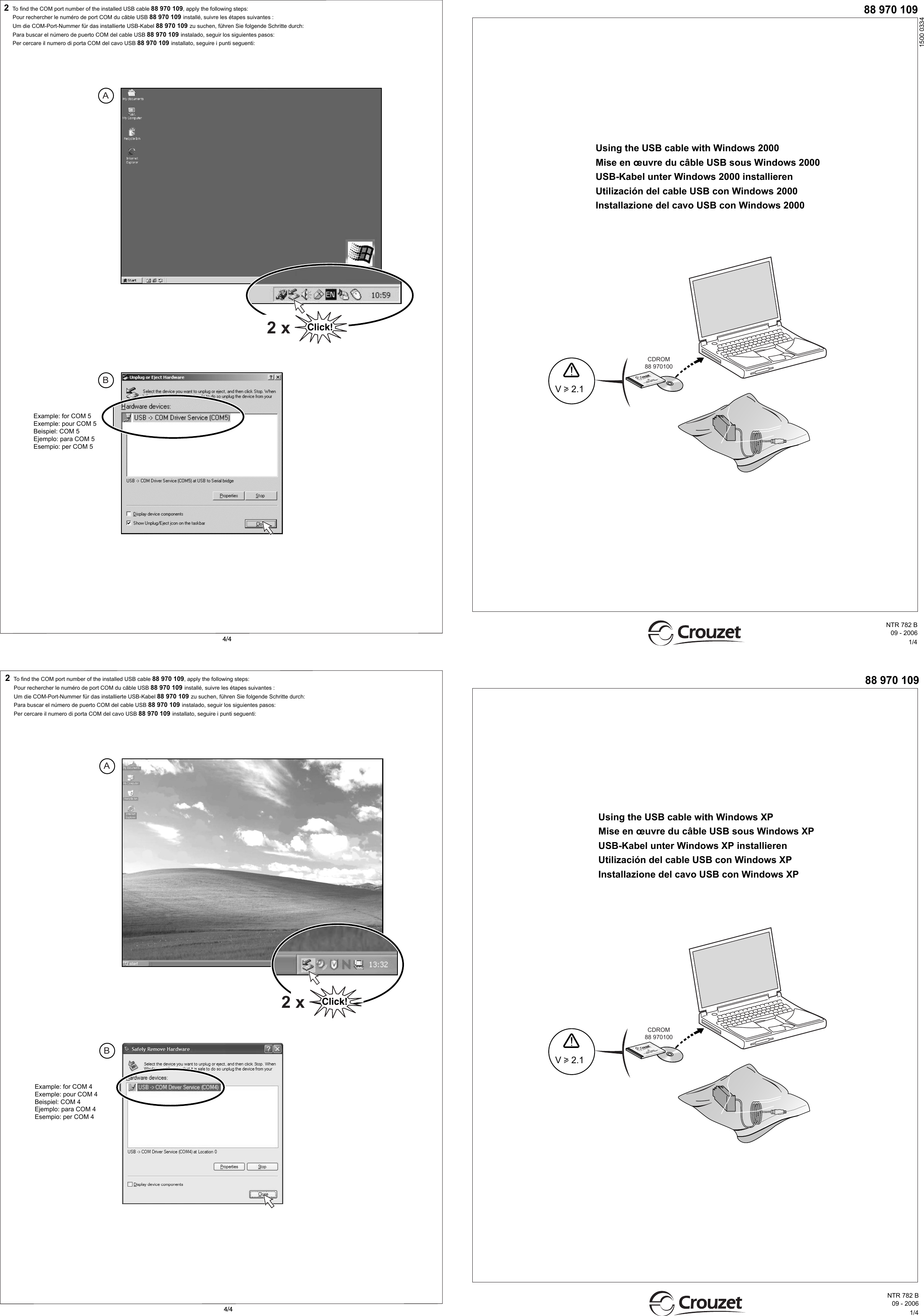 Page 1 of 2 - P  Installation-Sheets NTR782-01A55-A2-imprime ML