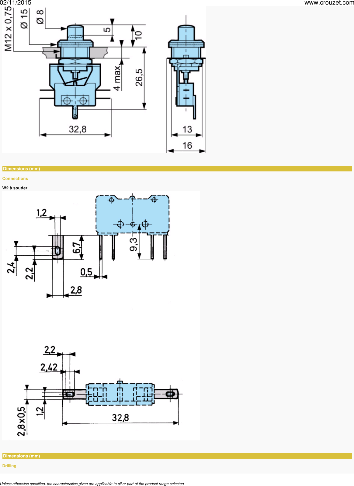 Manually operated switches momentary 83 542 0 1 pole telescopic button ...