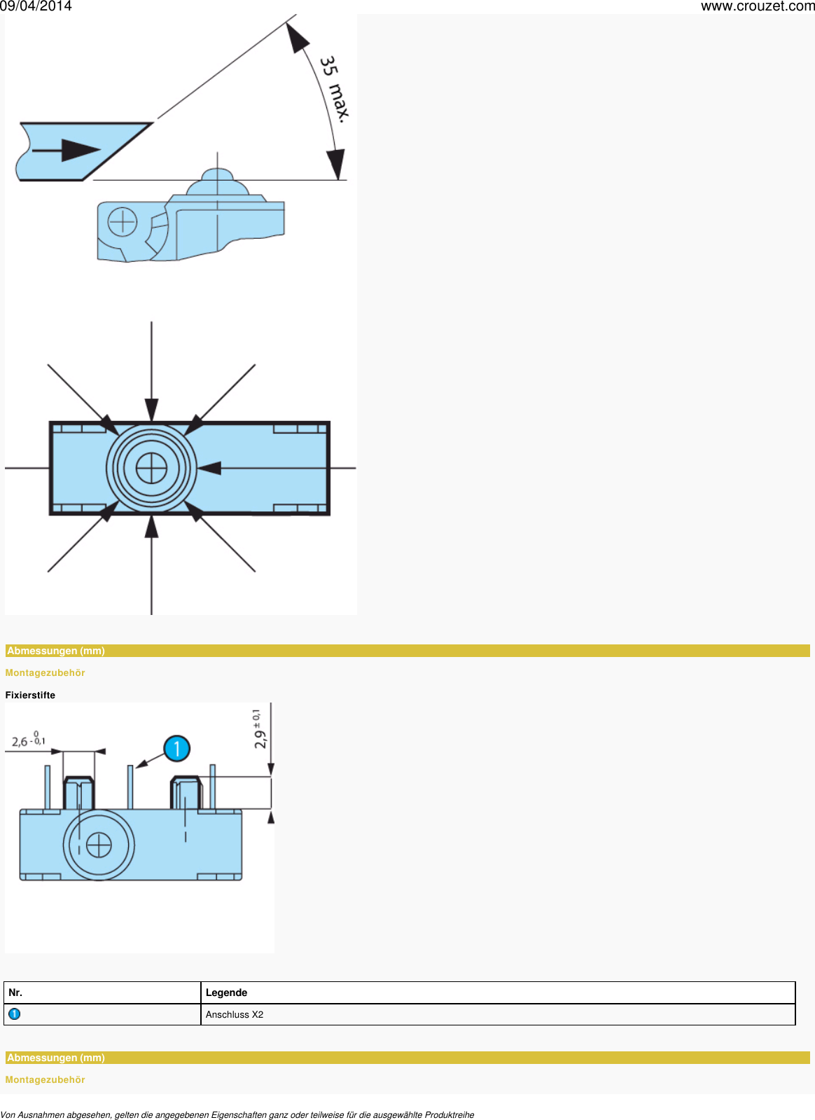 Page 10 of 12 - Mikroschalter-subminiatur-v4-dicht-8318-bi-niveau-83181-Bestell-Nr-831818