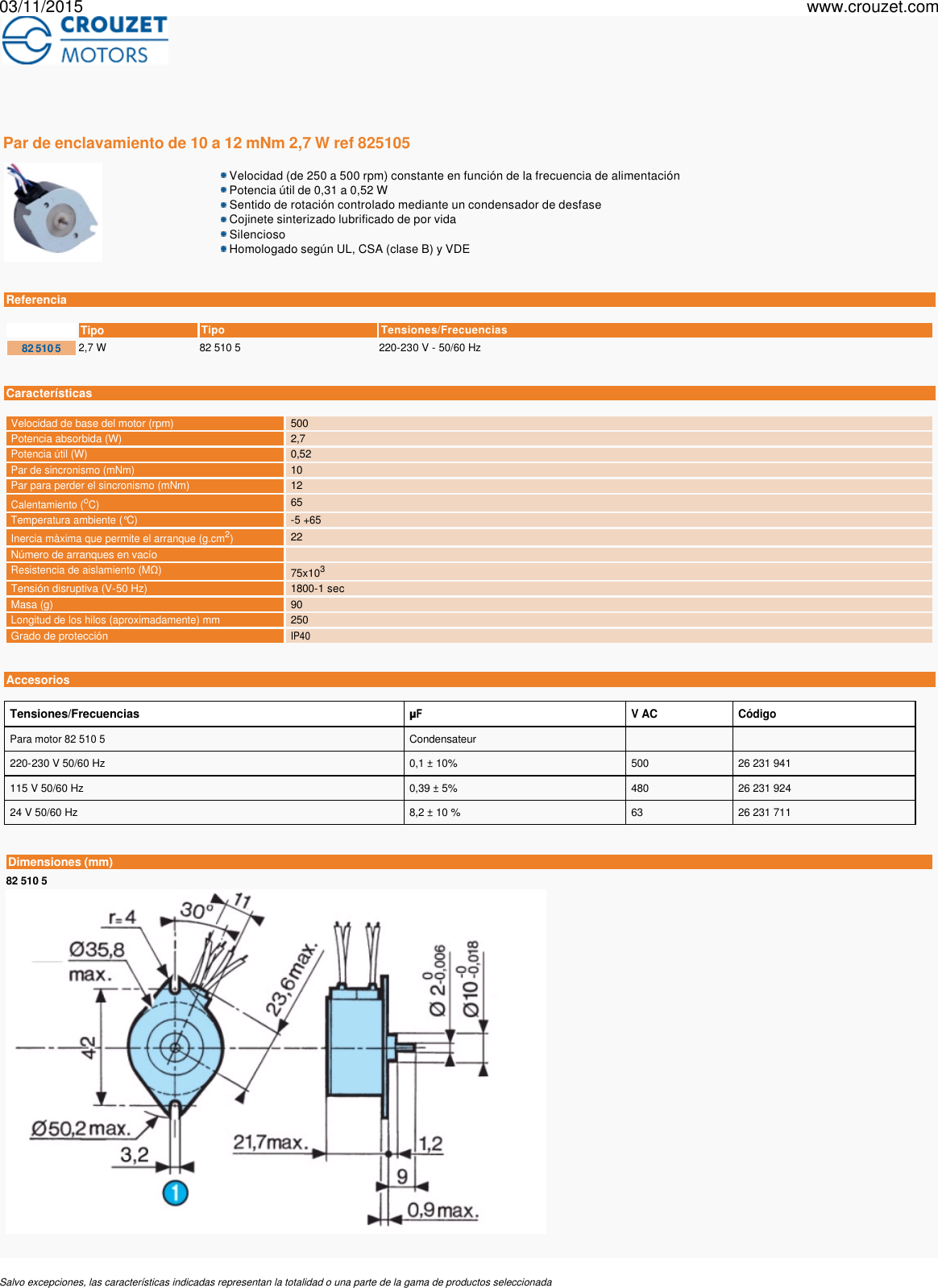 Page 1 of 2 - Motores-sincronos-motores-sincronos-2-sentidos-de-marcha-con-condensador-par-de-enclavamiento-de-10-a-12-mnm-2-7-w-ref-825105