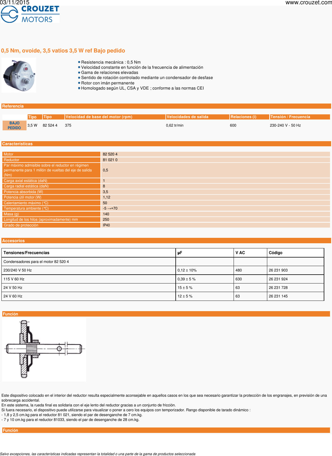 Page 1 of 5 - Motores-sincronos-motorreductores-sincronos-2-sentidos-de-marcha-con-condensador-0-5-nm-ovoide-3-5-vatios-3-5-w-ref-23489