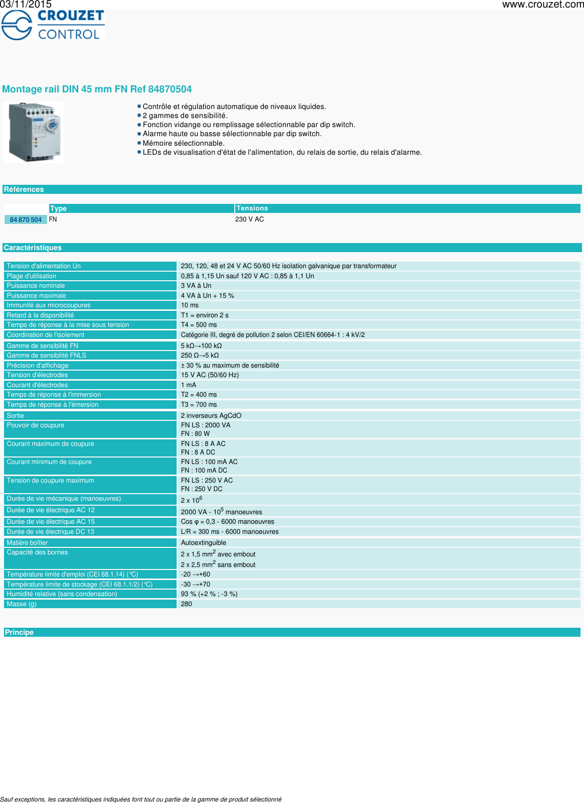 Page 1 of 6 - Relais-de-mesure-et-controle-relais-de-mesure-et-controle-de-niveau-montage-rail-din-45-mm-fn-Ref-84870504