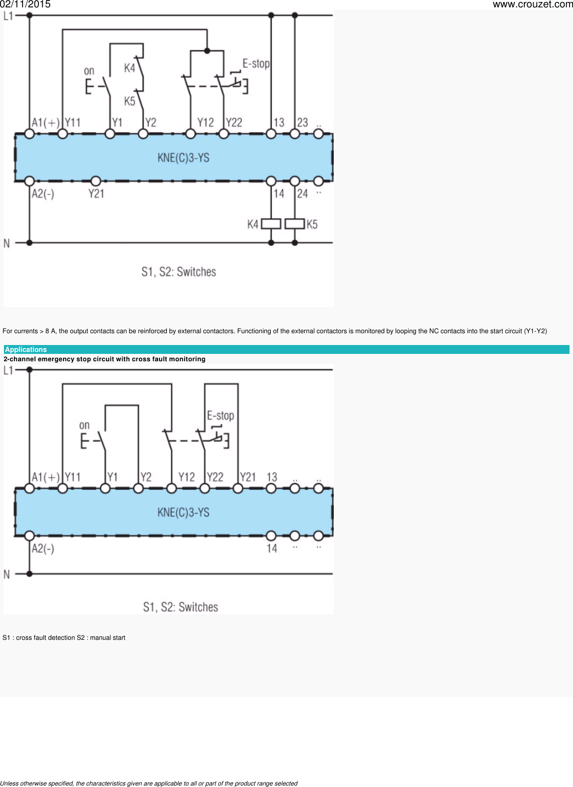 Page 7 of 7 - Safety-relays-safety-relays-22-5-mm-emergency-stop-and-safety-guard-monitoring-2-channels-kne3-ys-Part Number-85102434