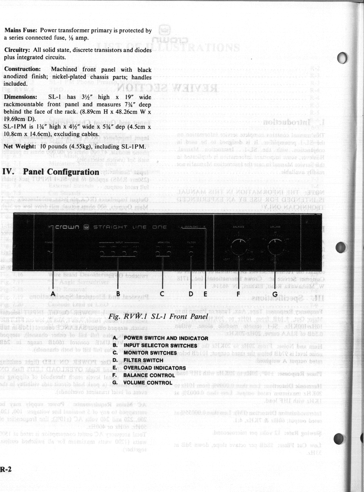 Page 5 of 8 - Crown-Audio Crown-Audio-Sl-1-Users-Manual- The  Crown-audio-sl-1-users-manual