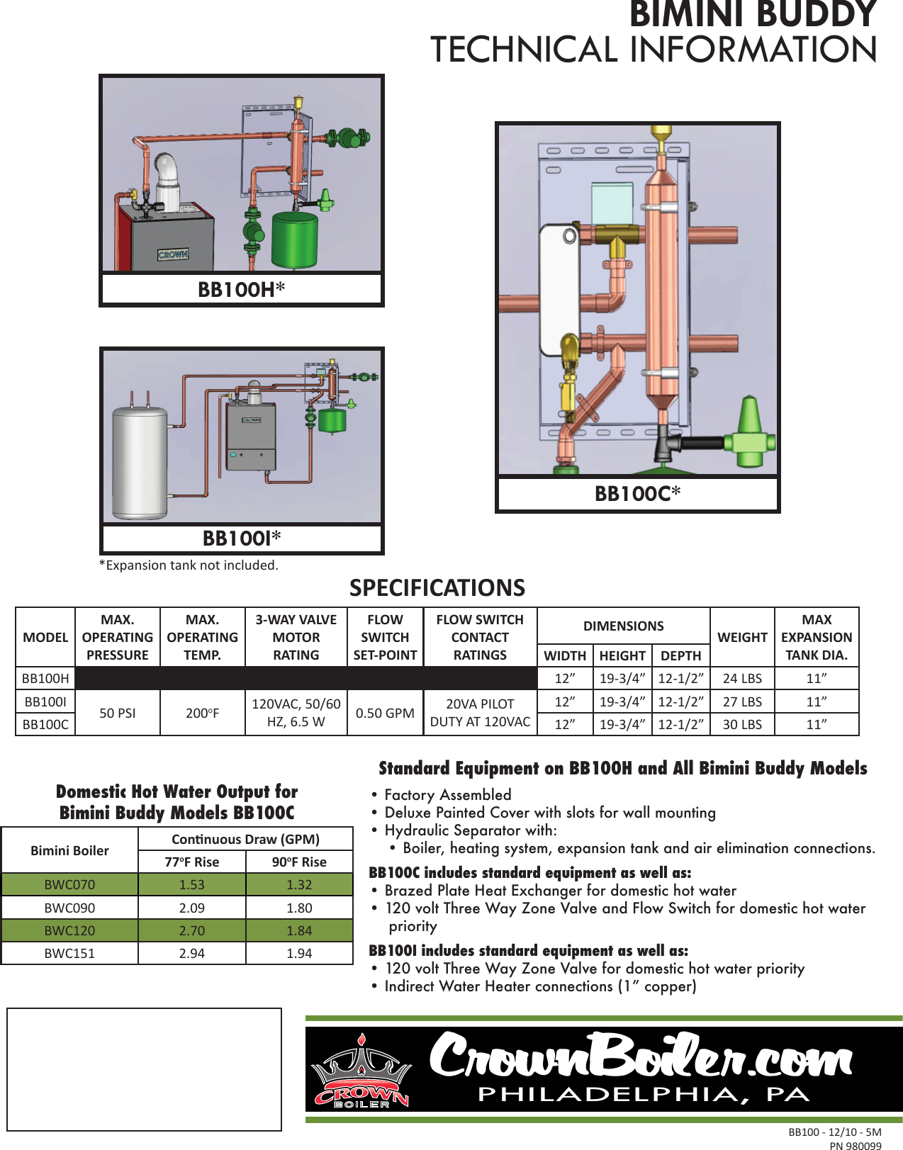Page 2 of 2 - Crown-Boiler Crown-Boiler-Bb100C-Users-Manual-  Crown-boiler-bb100c-users-manual