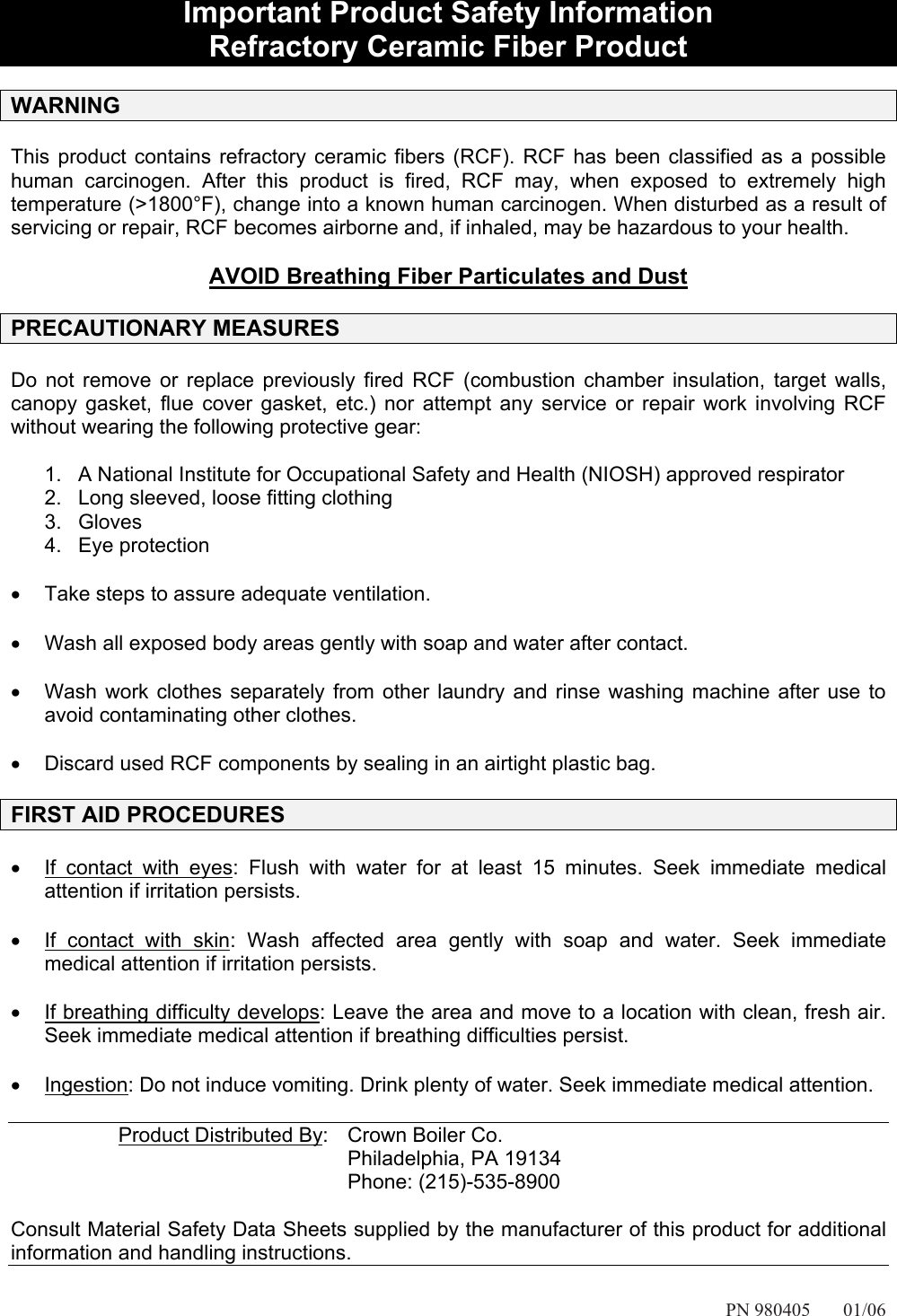 Page 3 of 3 - Crown-Boiler Crown-Boiler-Series-24-Users-Manual- Target Wall Installation Packet  Crown-boiler-series-24-users-manual