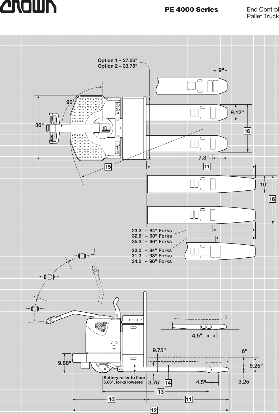 Page 2 of 6 - Crown-Equipment Crown-Equipment-Pe-4000-Series-Users-Manual- PE 4000 Series Specifications  Crown-equipment-pe-4000-series-users-manual