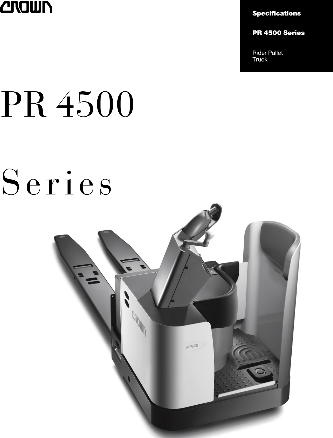 Page 1 of 6 - Crown-Equipment Crown-Equipment-Pr-4500-Series-Users-Manual- PR 4500 Series Product Specifications  Crown-equipment-pr-4500-series-users-manual