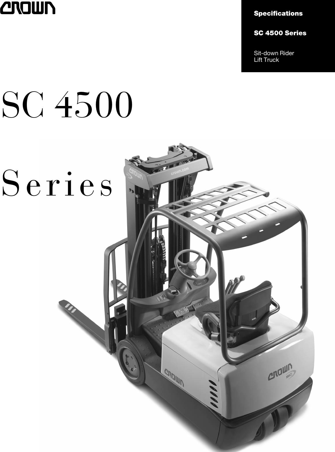 Page 1 of 6 - Crown-Equipment Crown-Equipment-Sc-4500-Series-Users-Manual- SC 4500 Series Product Specifications  Crown-equipment-sc-4500-series-users-manual