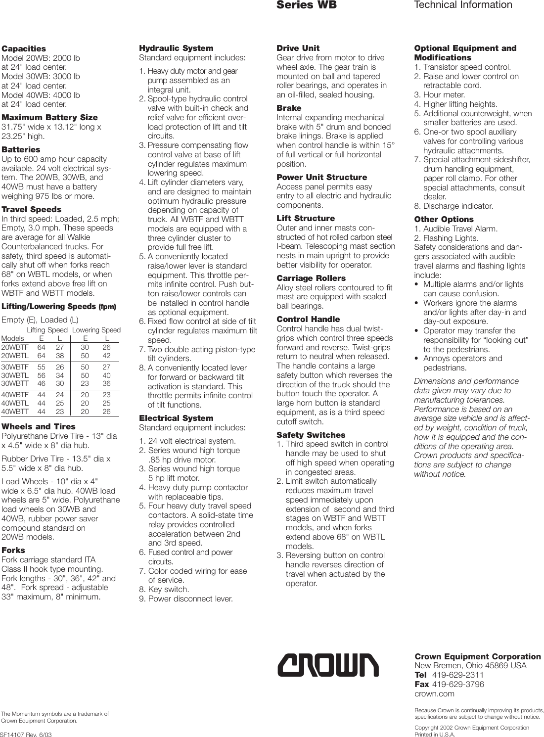 Page 4 of 4 - Crown-Equipment Crown-Equipment-Series-Wb-Users-Manual-  Crown-equipment-series-wb-users-manual