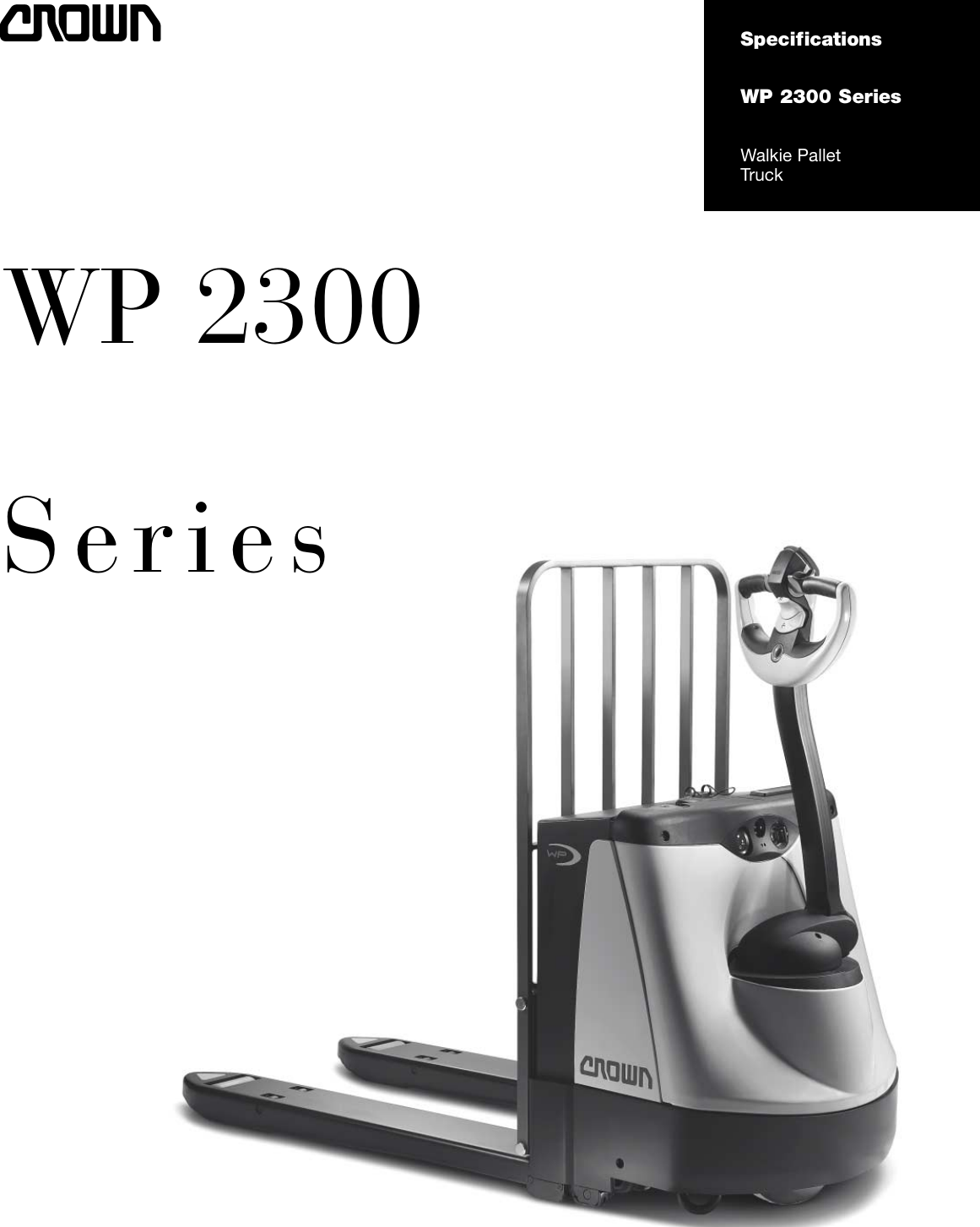 Page 1 of 4 - Crown-Equipment Crown-Equipment-Walkie-Pallet-Truck-Wp-2300-Users-Manual-  Crown-equipment-walkie-pallet-truck-wp-2300-users-manual