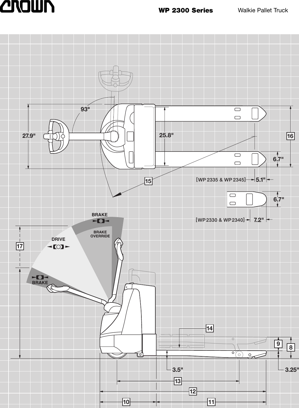 Crown Equipment Walkie Pallet Truck Wp 2300 Users Manual