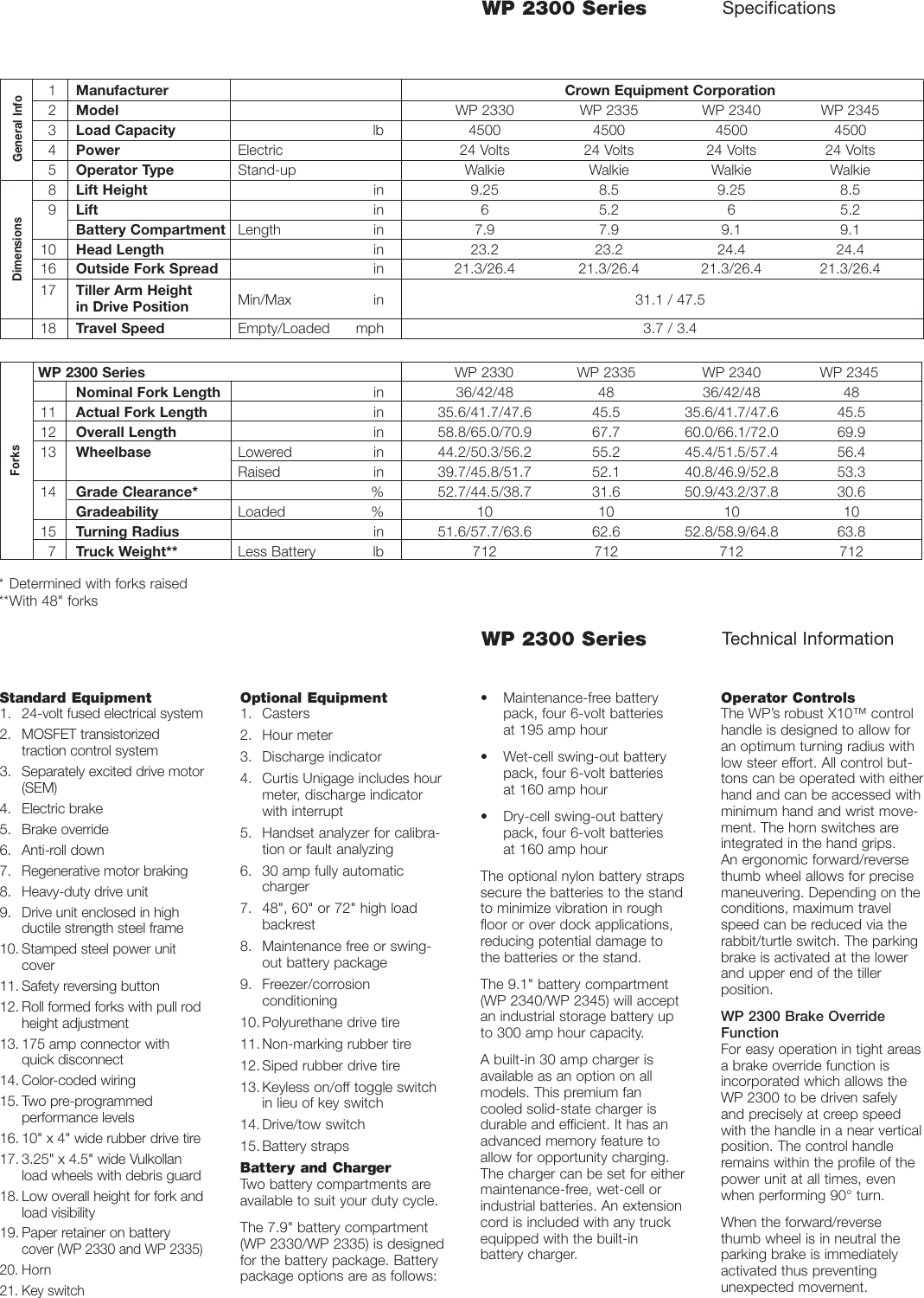 Page 3 of 4 - Crown-Equipment Crown-Equipment-Walkie-Pallet-Truck-Wp-2300-Users-Manual-  Crown-equipment-walkie-pallet-truck-wp-2300-users-manual