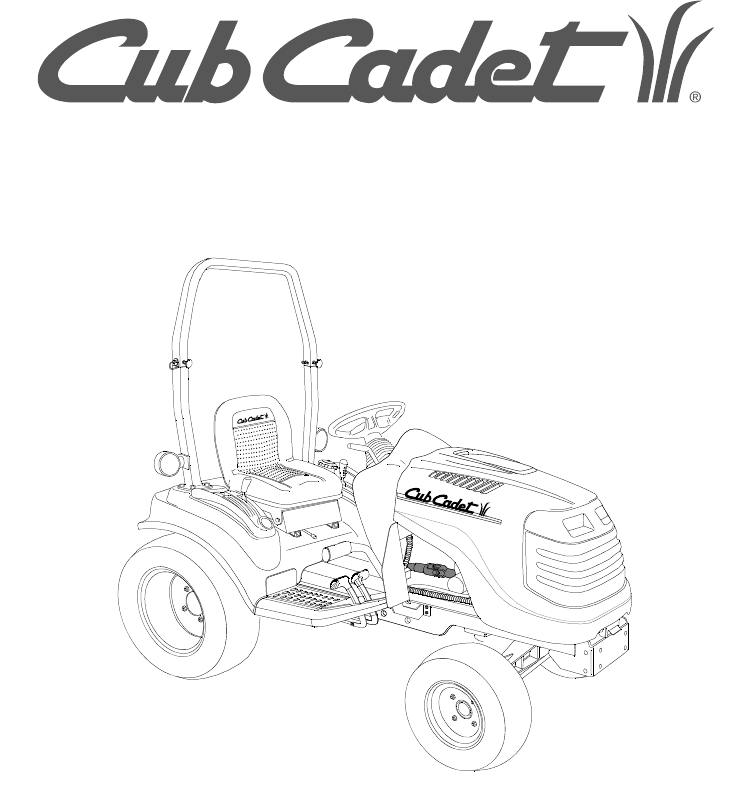 CUB CADET MODEL 5252 5000 Serie Operators Owners Manual 