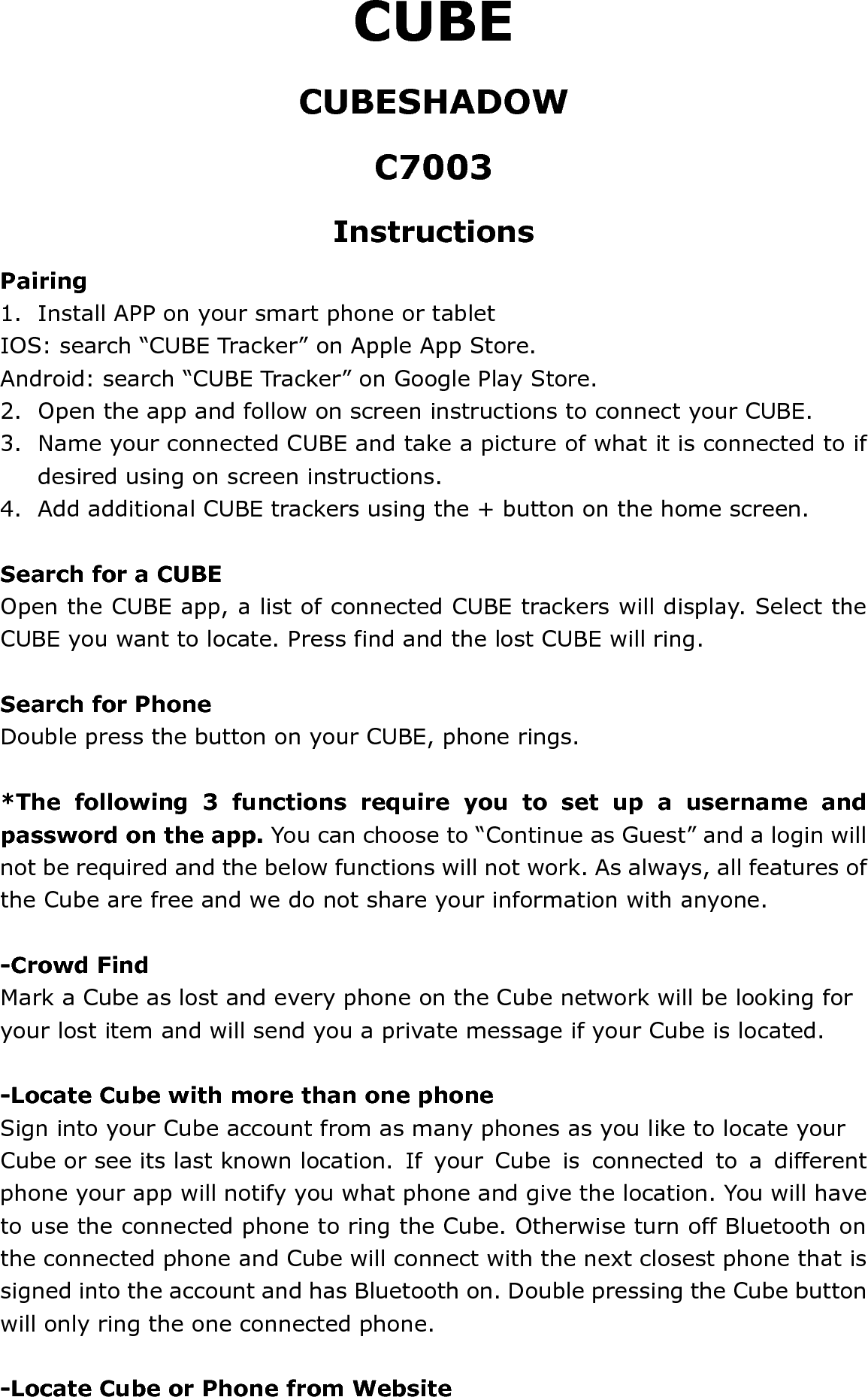 Cube Tracker CUBESHADOW Cube Tracker User Manual Rtrivt R616
