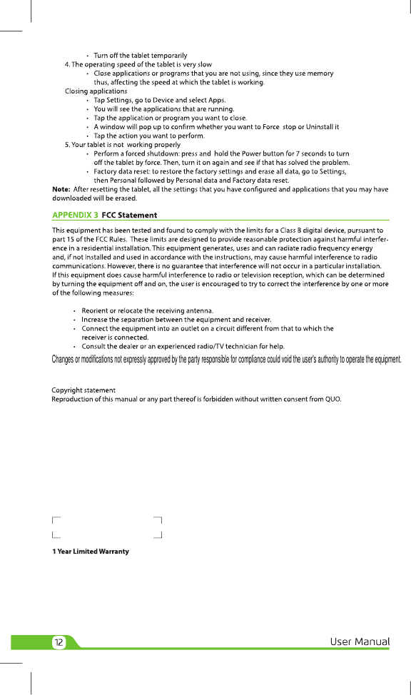 Changes or modifications not expressly approved by the party responsible for compliance could void the user&apos;s authority to operate the equipment.