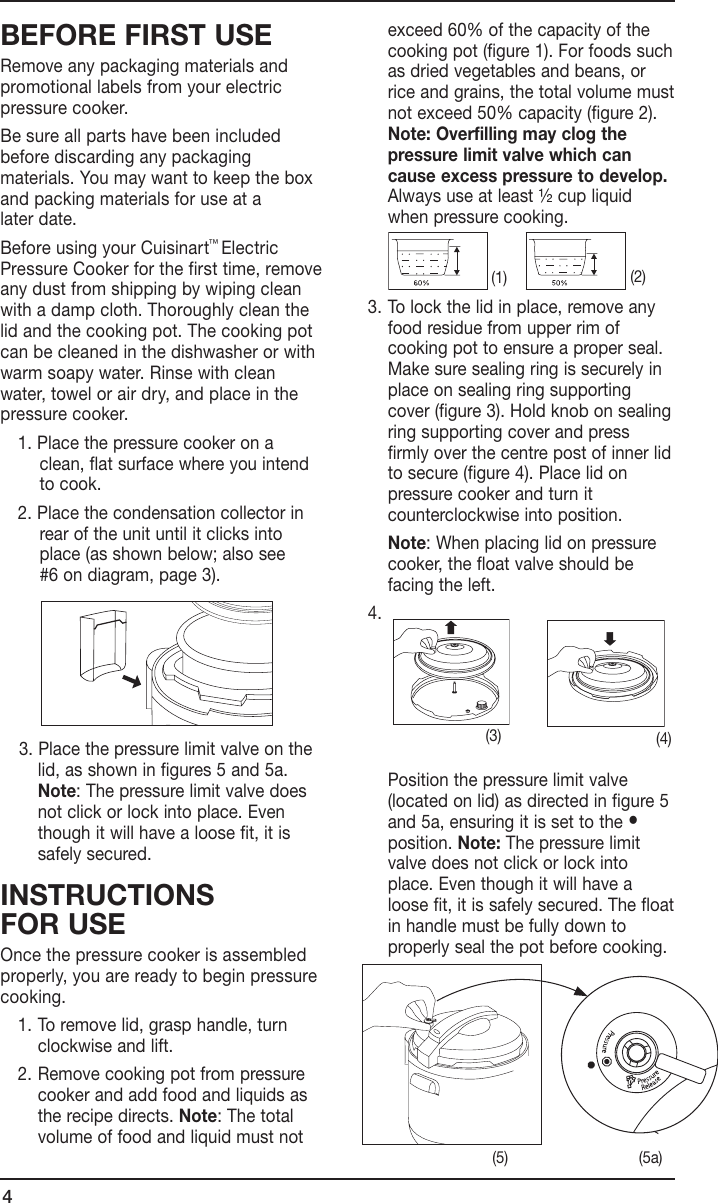 Page 4 of 9 - Cuisinart Cuisinart-Cuisinart-Electric-Pressure-Cooker-Cpc-600A-Users-Manual- 26677 CPC-600A IB  Cuisinart-cuisinart-electric-pressure-cooker-cpc-600a-users-manual