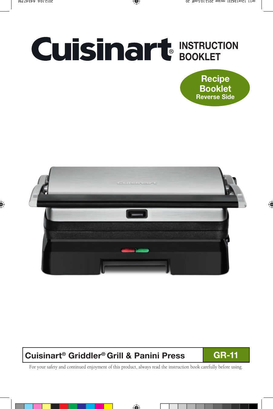 Cuisinart Gr 11 Users Manual