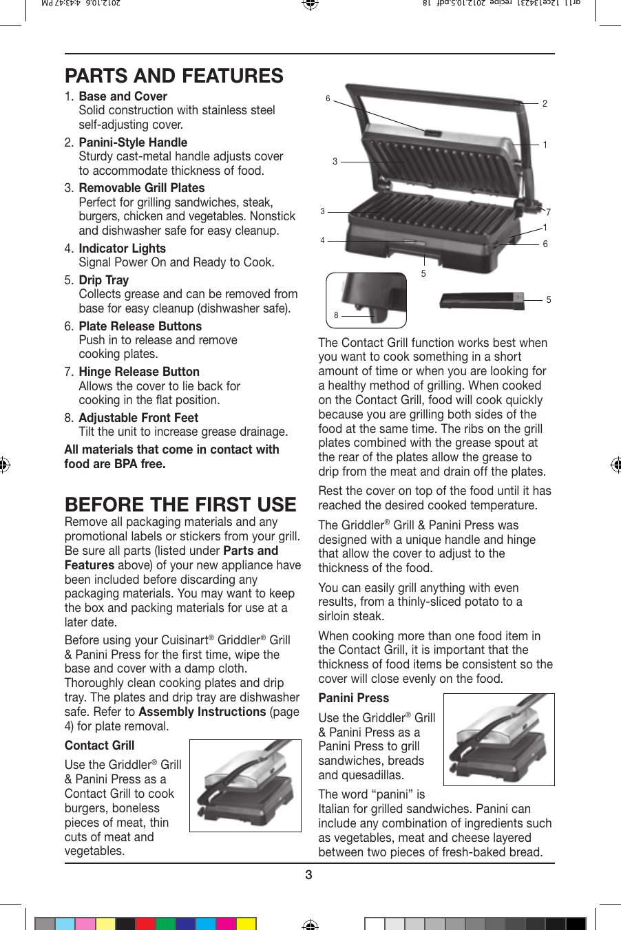 Cuisinart Gr 11 Users Manual