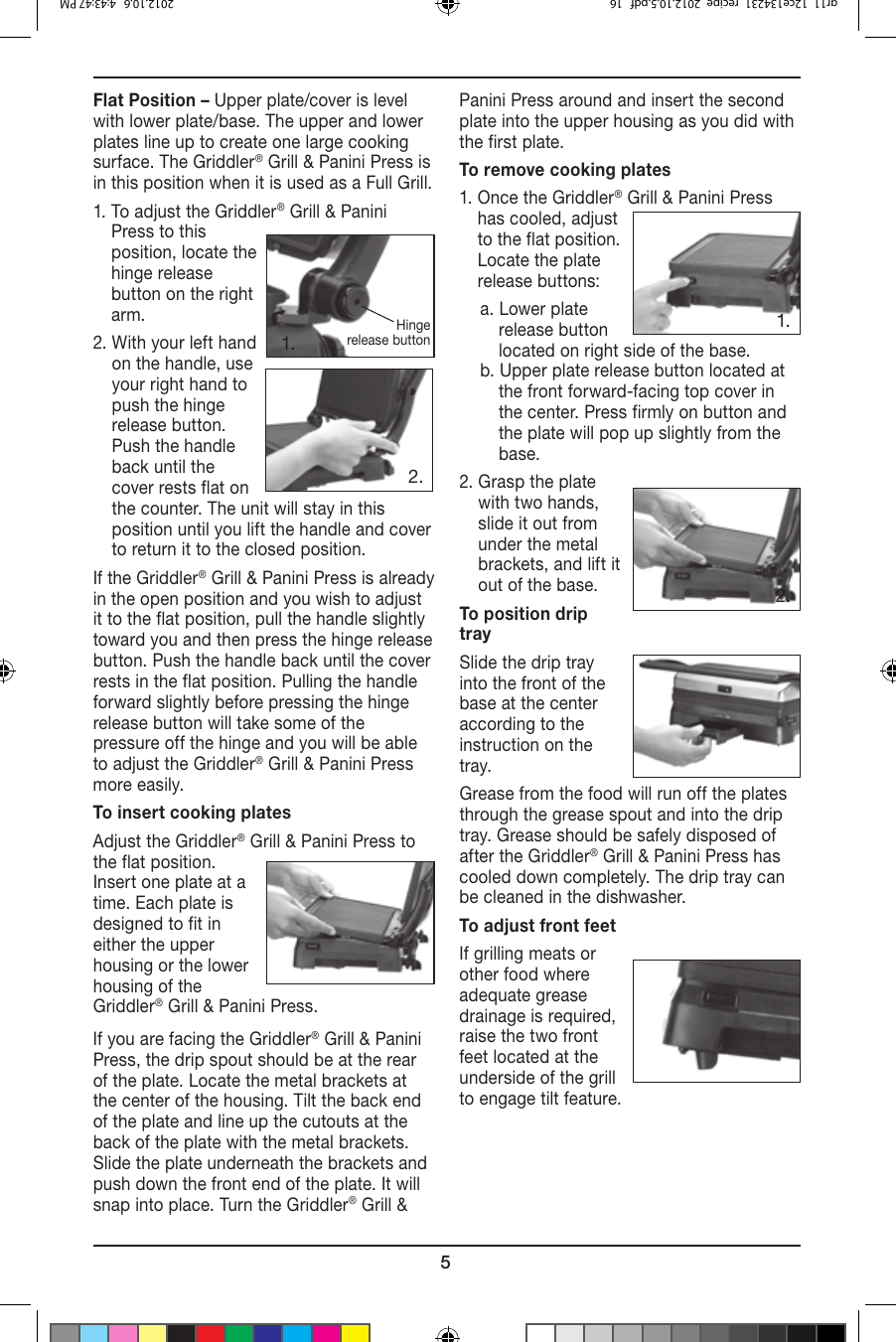 Page 5 of 8 - Cuisinart Cuisinart-Gr-11-Users-Manual-  Cuisinart-gr-11-users-manual