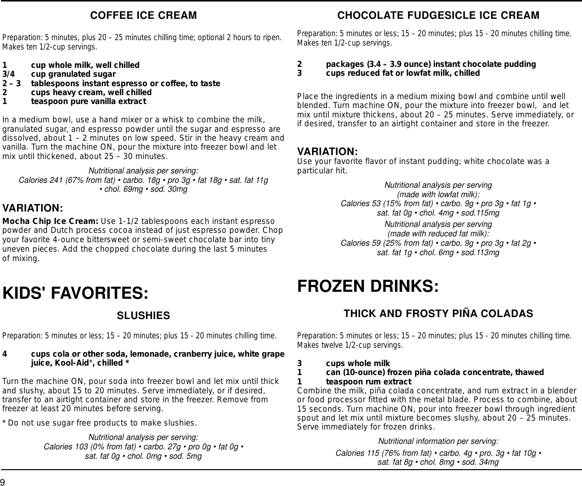 Page 10 of 12 - Cuisinart Cuisinart-Ice-20-Series-Users-Manual-  Cuisinart-ice-20-series-users-manual