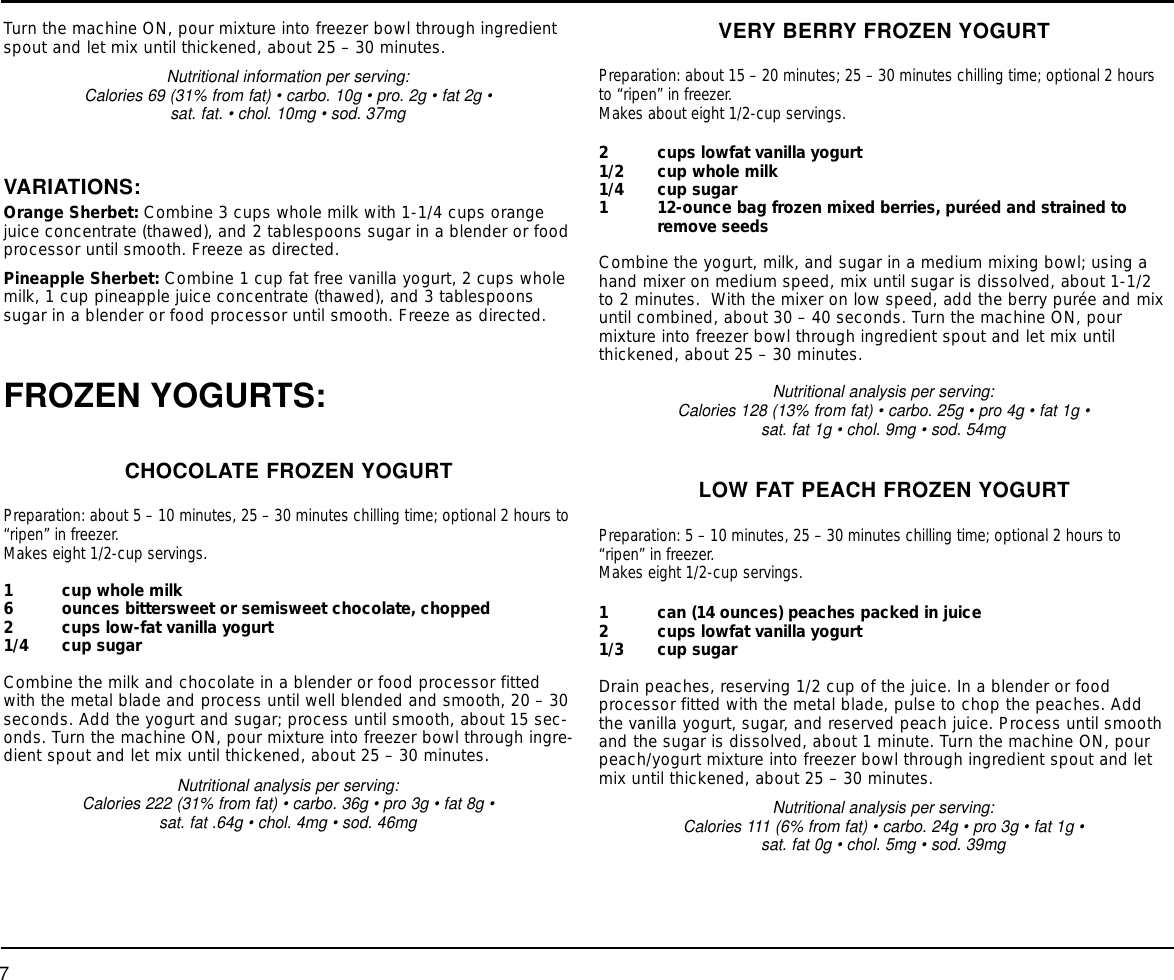 Page 8 of 12 - Cuisinart Cuisinart-Ice-20-Series-Users-Manual-  Cuisinart-ice-20-series-users-manual