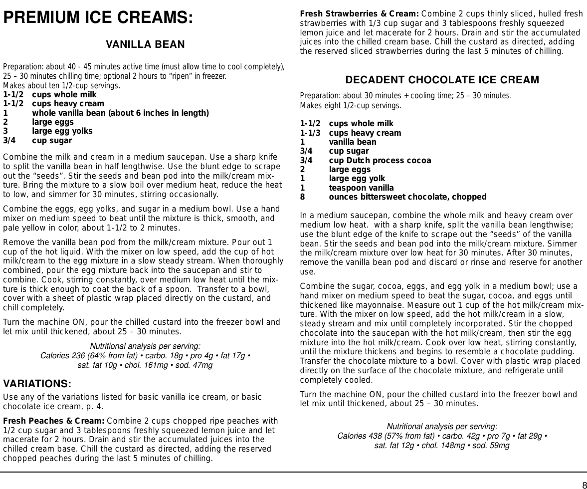 Page 9 of 12 - Cuisinart Cuisinart-Ice-20-Series-Users-Manual-  Cuisinart-ice-20-series-users-manual