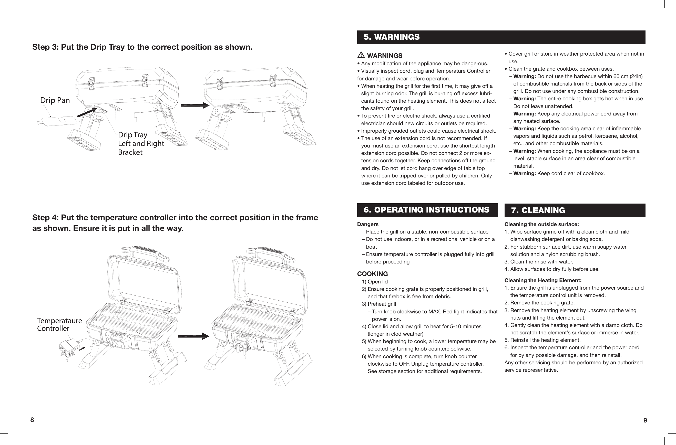 Page 5 of 7 - Cuisinart Cuisinart-Portable-Electric-Grill-Ceg-980T-Users-Manual- Cuisinart-portable-electric-grill-ceg-980t-users-manual