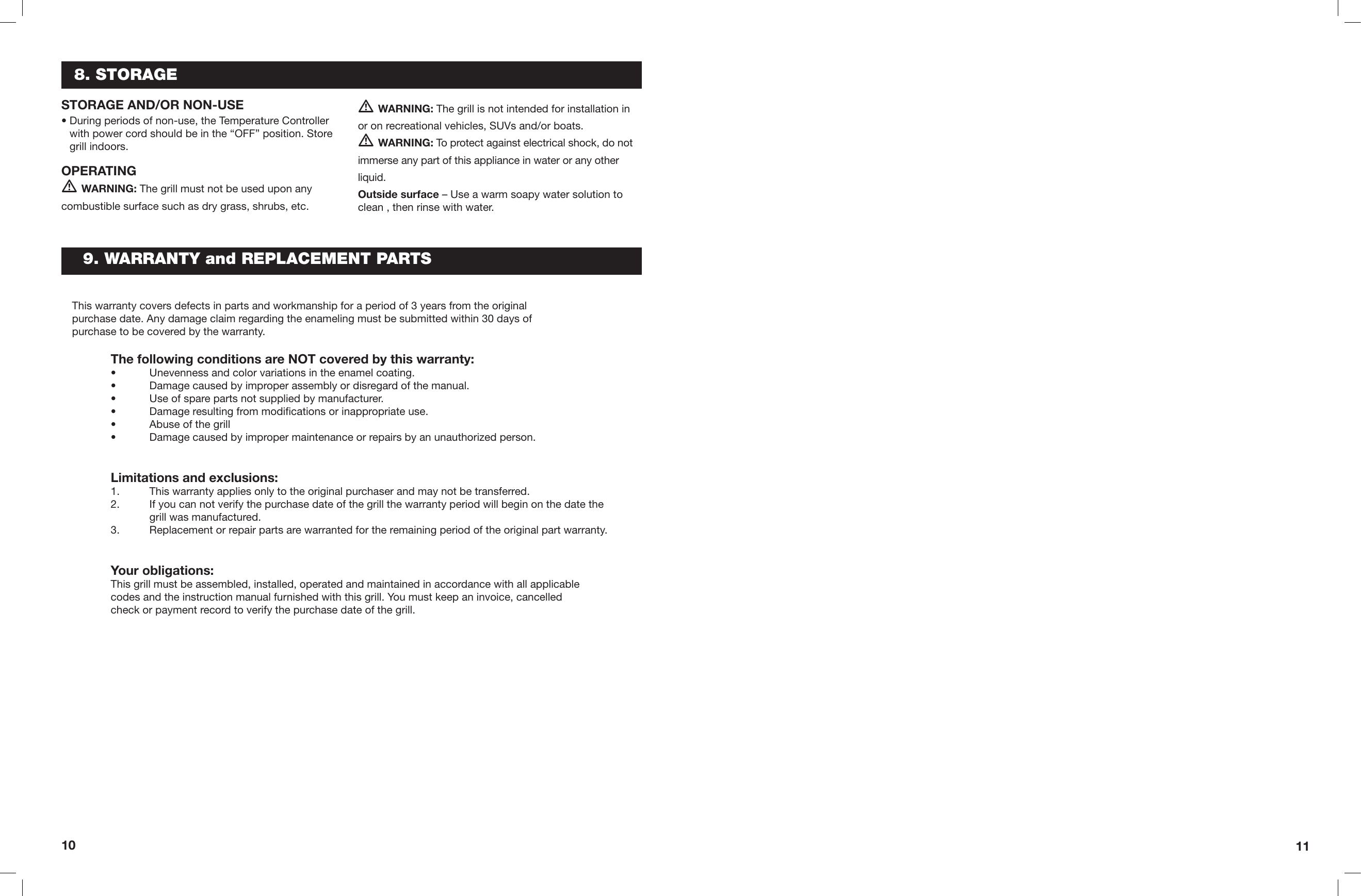 Page 6 of 7 - Cuisinart Cuisinart-Portable-Electric-Grill-Ceg-980T-Users-Manual- Cuisinart-portable-electric-grill-ceg-980t-users-manual