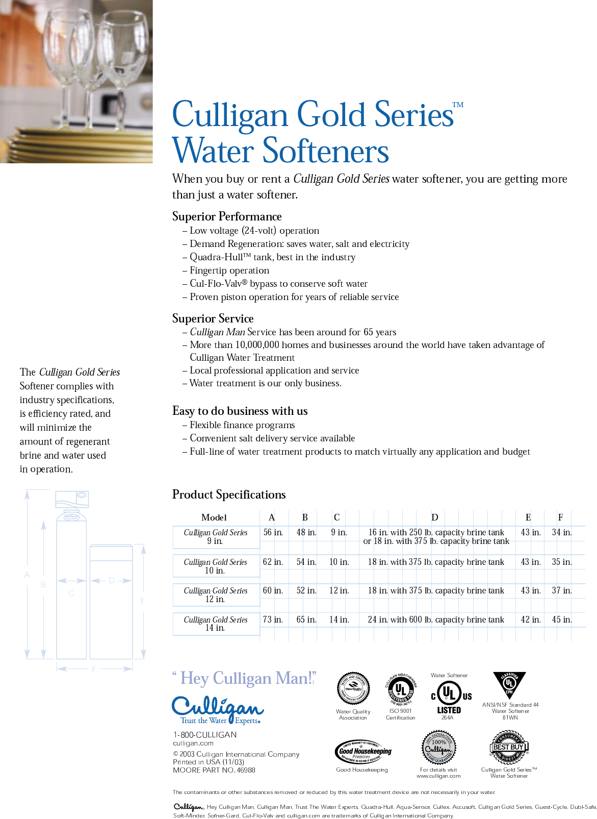 Page 6 of 9 - Culligan Culligan-Gold-Series-Users-Manual- Gold Softener Culligan-gold-series-users-manual