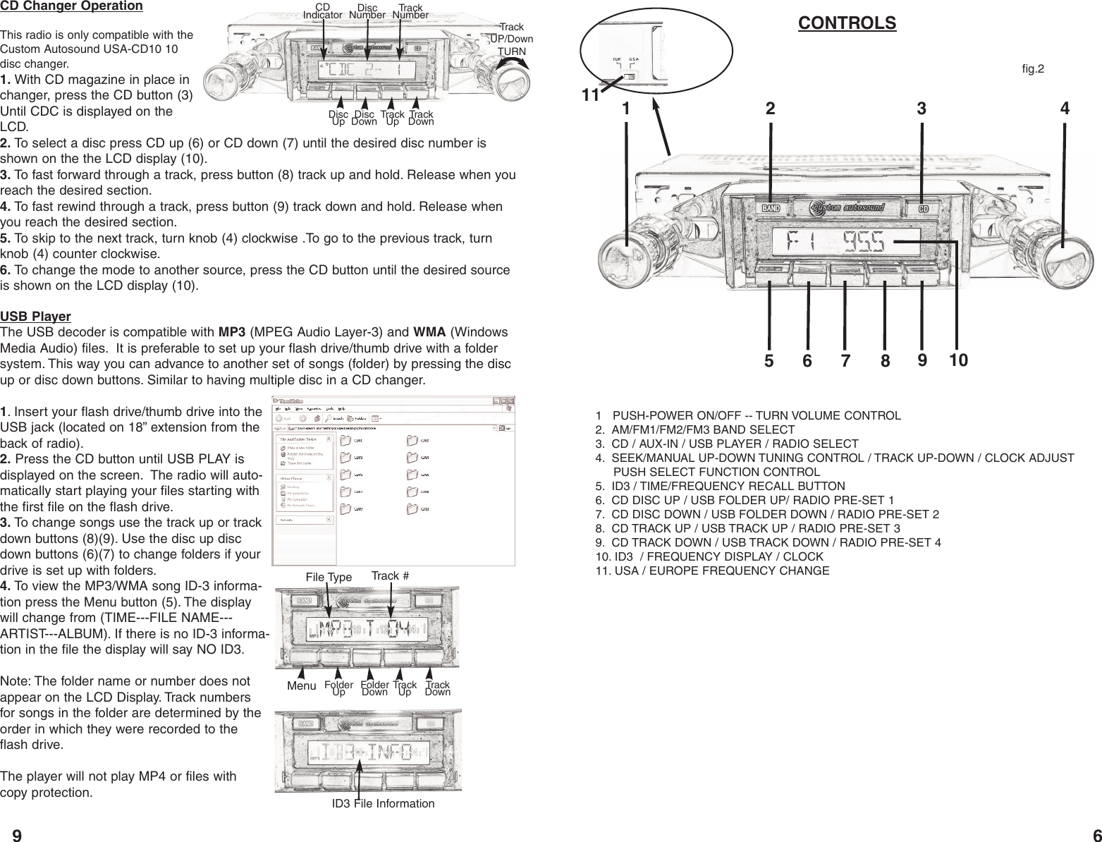 Page 7 of 8 - Custom-Autosound-Manufacturing Custom-Autosound-Manufacturing-Usa-630-Users-Manual- Usa-630  Custom-autosound-manufacturing-usa-630-users-manual