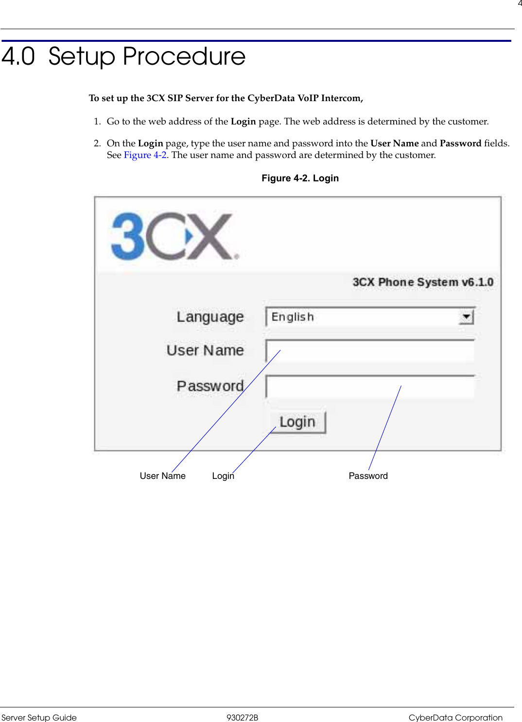 Page 4 of 12 - Cyberdata Cyberdata-3Cx-Users-Manual-  Cyberdata-3cx-users-manual