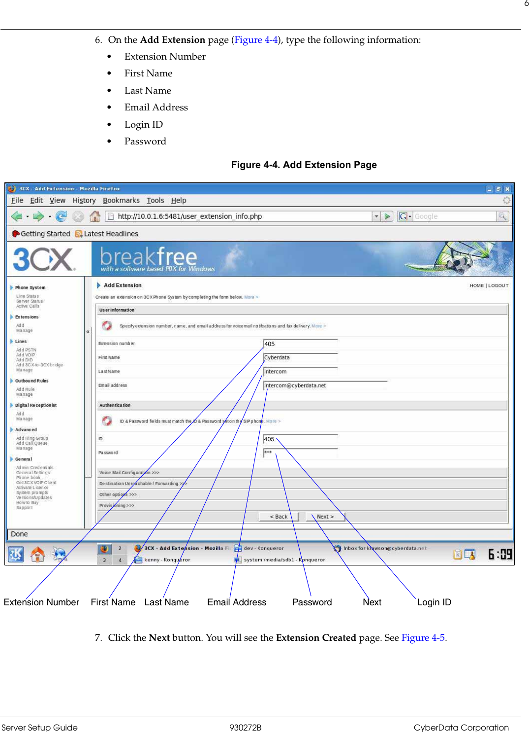 Page 6 of 12 - Cyberdata Cyberdata-3Cx-Users-Manual-  Cyberdata-3cx-users-manual
