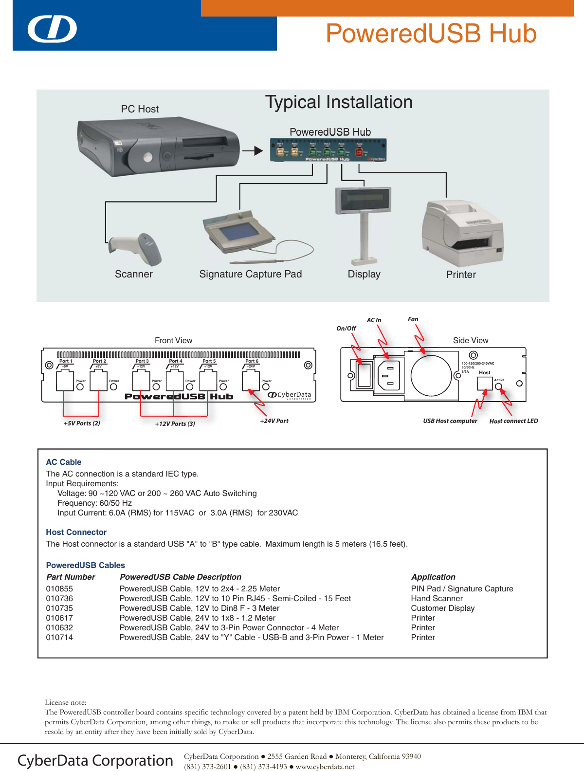 Page 2 of 2 - Cyberdata Cyberdata-Poweredusb-Hub-Users-Manual- Usb6hub  Cyberdata-poweredusb-hub-users-manual