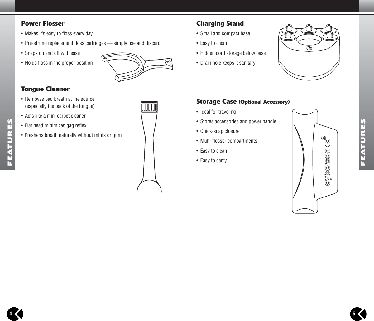 Page 4 of 8 - Cybersonic Cybersonic-Power-Toothbrush-Users-Manual- 05-AMD-003 C1-C2 Manual  Cybersonic-power-toothbrush-users-manual