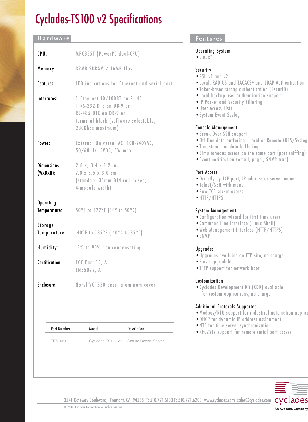 Page 2 of 2 - Cyclades Cyclades-Ts100-V2-Users-Manual- Print TS100(4.0)  Cyclades-ts100-v2-users-manual