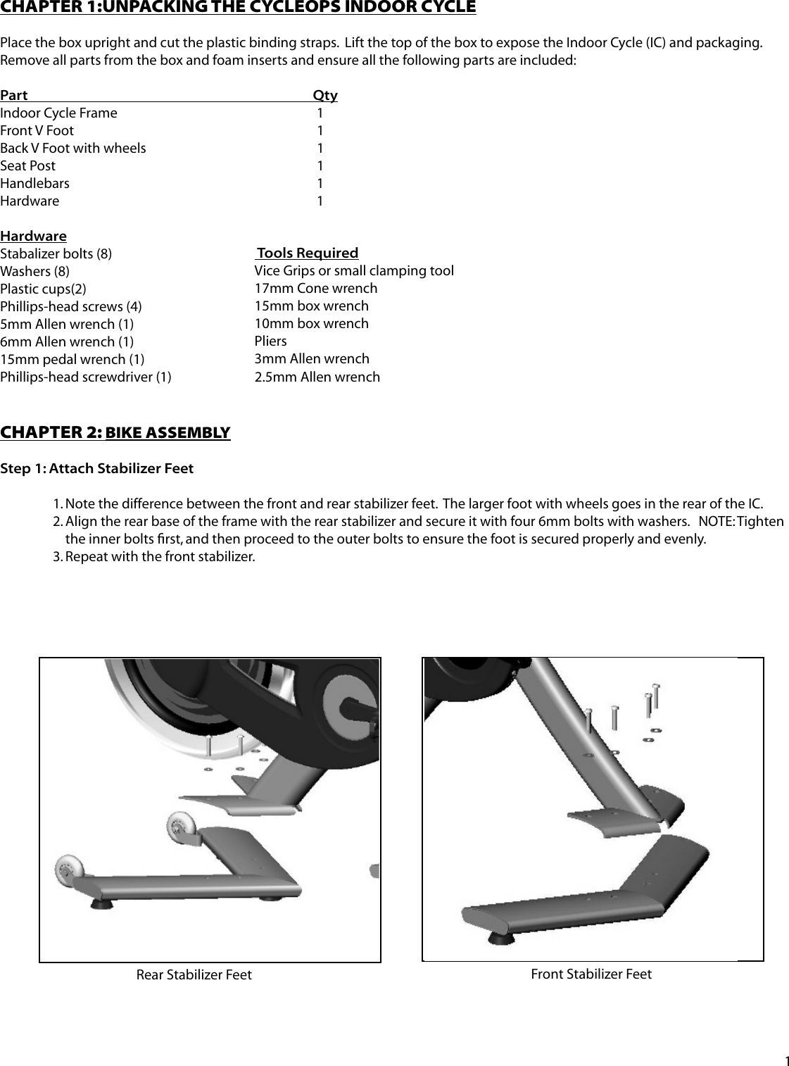 Cycleops Club Pro 300pt Users Manual 16417g