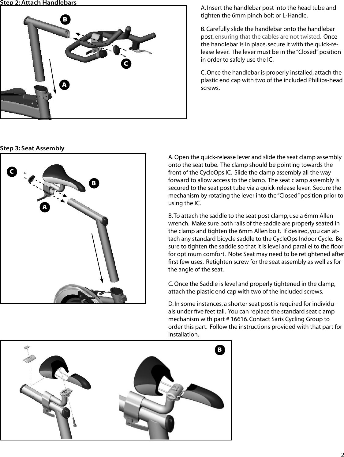 Cycleops Club Pro 300pt Users Manual 16417g