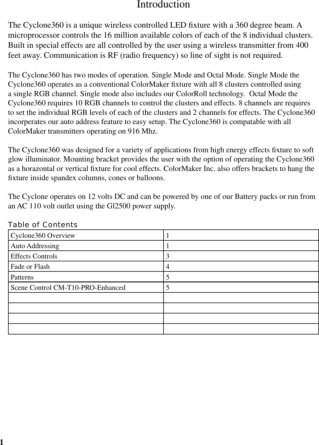 Page 2 of 11 - Cyclone Cyclone-Cyclone-360-Users-Manual- Cyclone-Manual  Cyclone-cyclone-360-users-manual