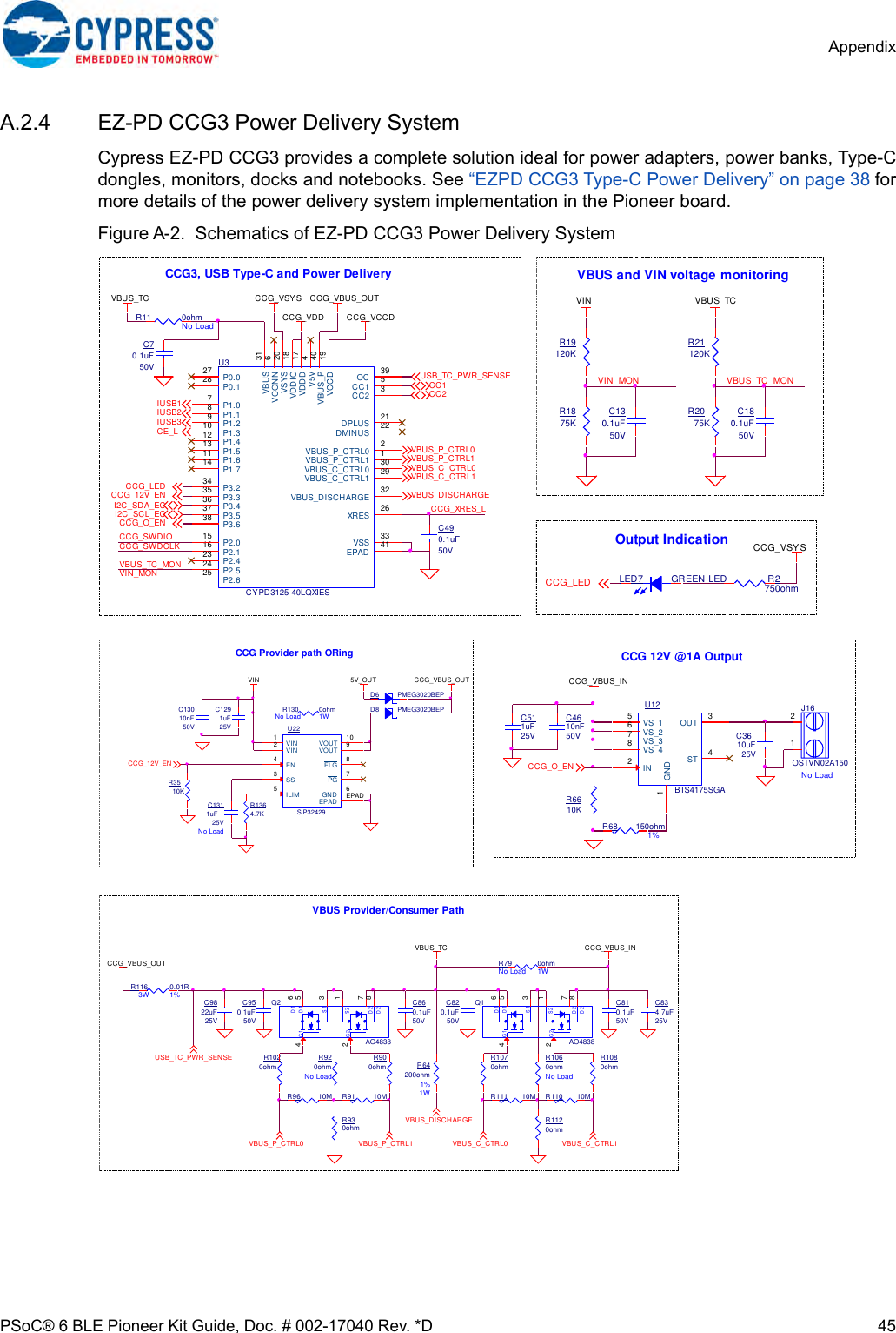 Page 45 of Cypress Semiconductor CY8CKIT-062 CY8CKIT-062-BLE PSoC 6 BLE Pioneer Kit User Manual Manual OEM Installation