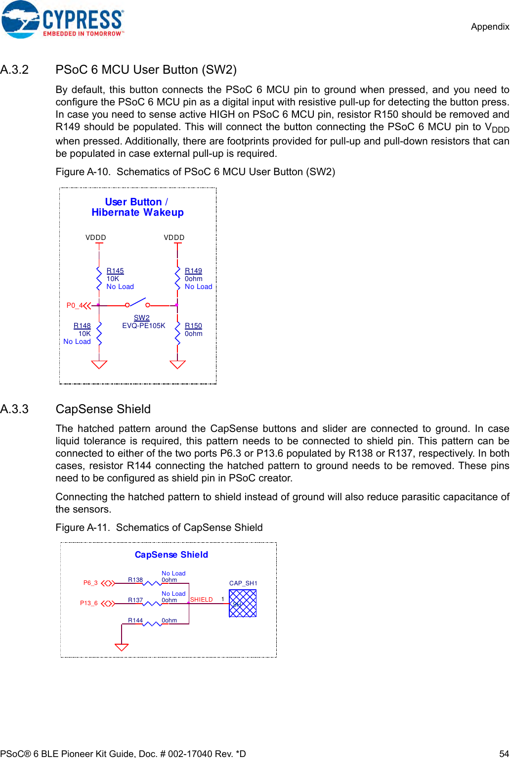 Page 54 of Cypress Semiconductor CY8CKIT-062 CY8CKIT-062-BLE PSoC 6 BLE Pioneer Kit User Manual Manual OEM Installation