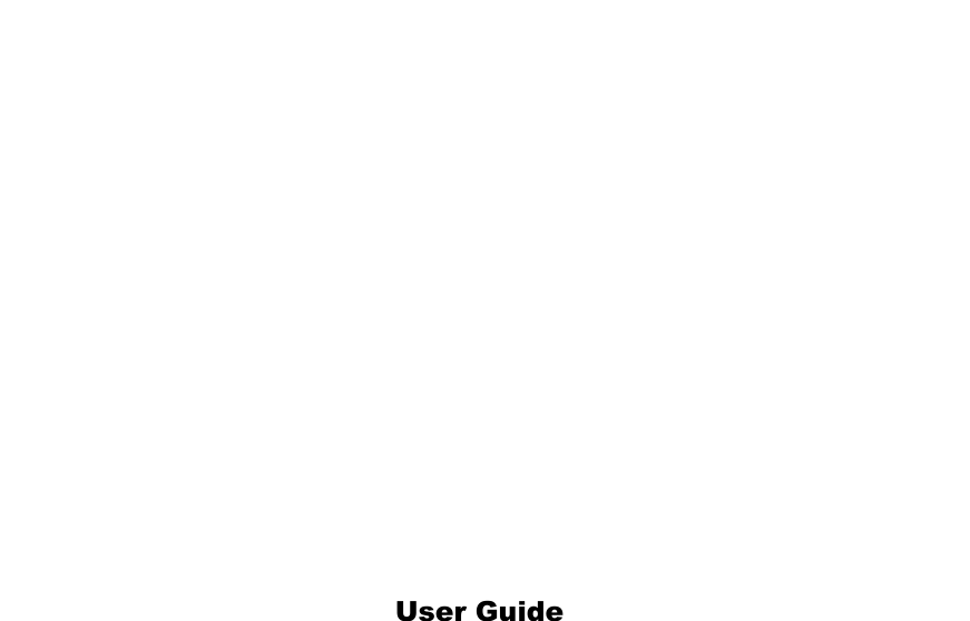            User Guide                       